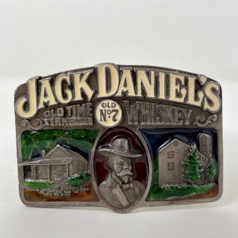 Jack Daniel's Old No. 7 Arroyo Grande Belt Buckle Co. Pewter Numbered Bergamot.